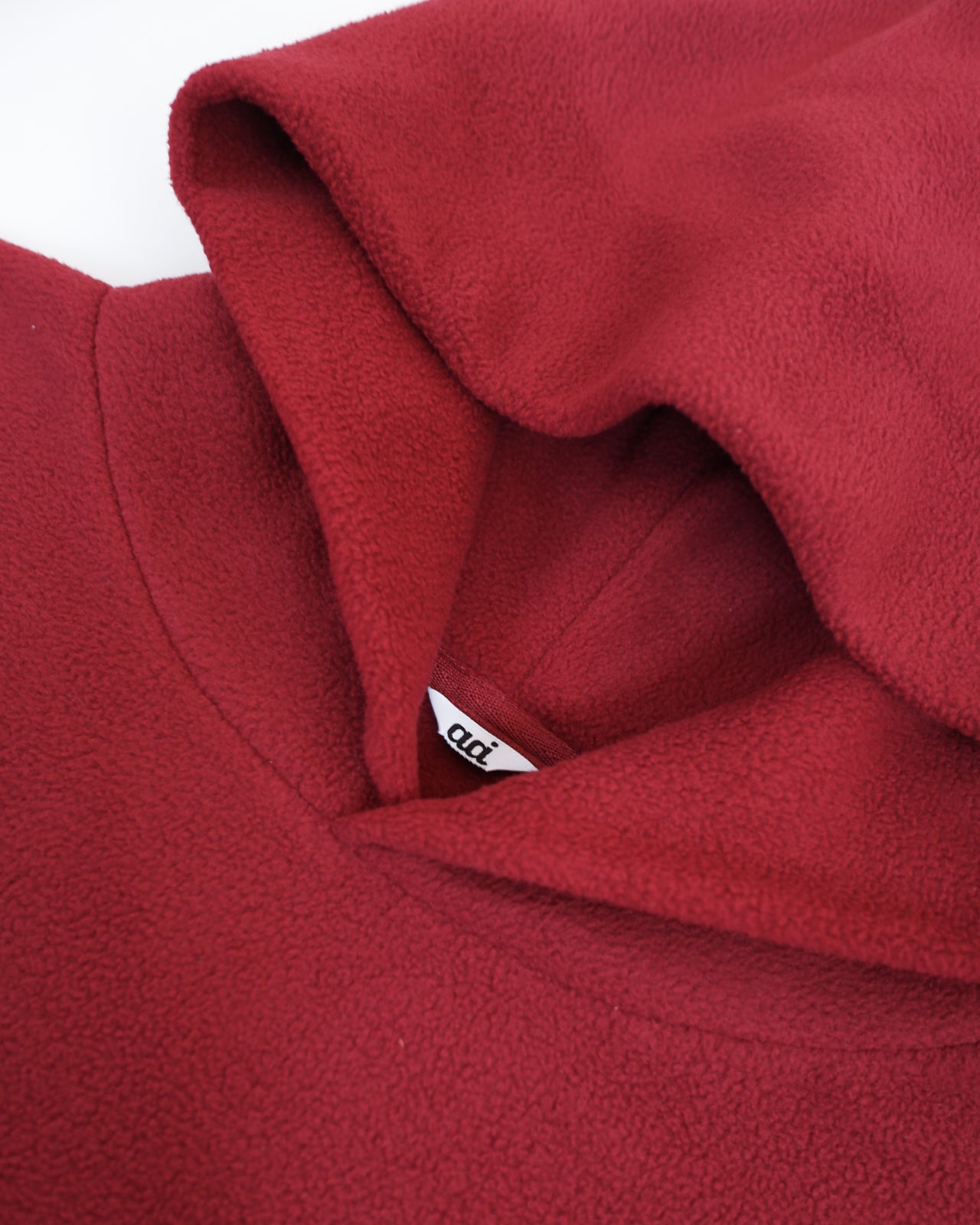 Fleece Hoodie Deep Red