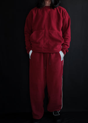 Fleece Sweatshirt Deep Red