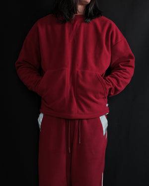 Fleece Sweatshirt Deep Red