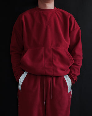 Fleece Sweatshirt Deep Red